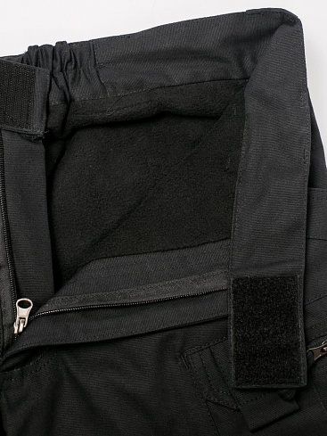 Брюки UTL, fleece, 97%CO 3%PL, Canvas, black