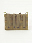 Подсумок без клапана тройной 22*15*3,5, olive