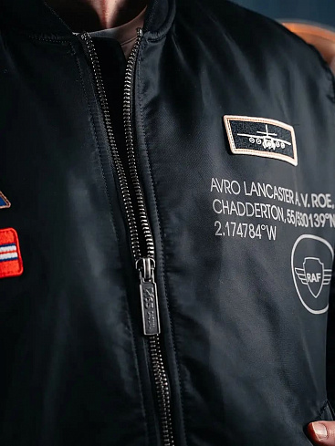 Лётная куртка MA-1 PATCH bomber, black