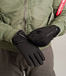 Перчатки тактические с молнией, флис внутри, черные