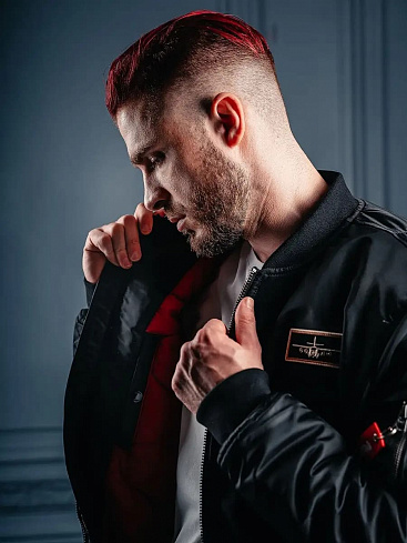 Лётная куртка MA-1 PATCH bomber, black
